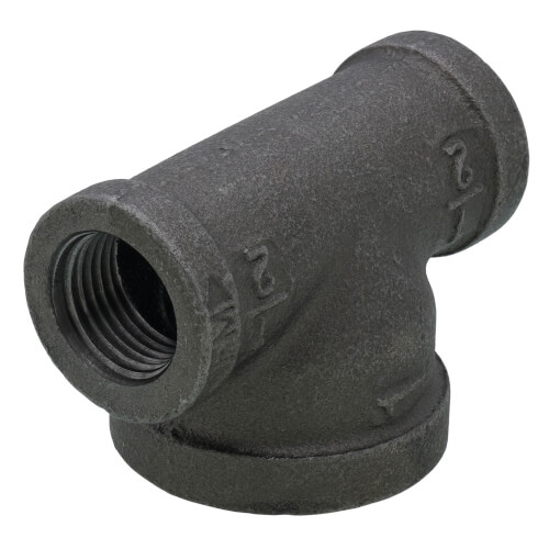 Main product image of 1/2" x 1/2" x 1" Black Reducing Tee