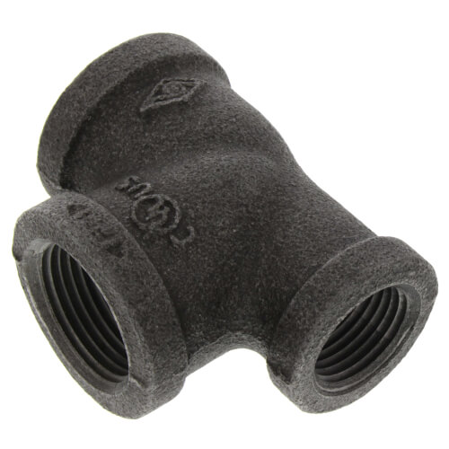 Main product image of 3/4" x 1/2" x 3/4" Black Reducing Tee