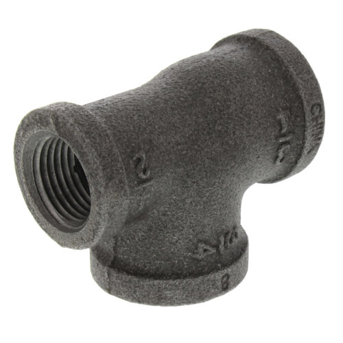 Main product image of 3/4" x 1/2" x 3/4" Black Reducing Tee