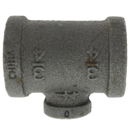 3/4" x 3/4" x 1/4" Black Reducing Tee