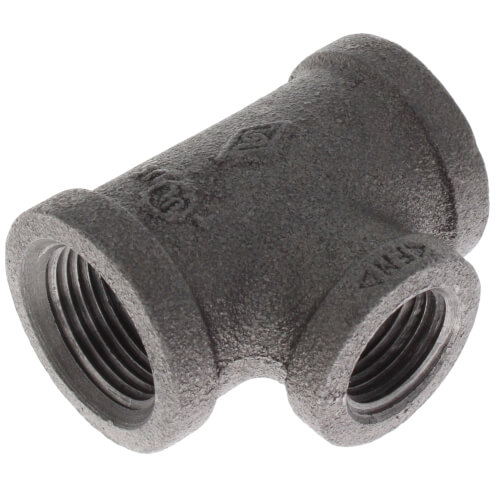 Main product image of 3/4" x 3/4" x 1/2" Black Reducing Tee