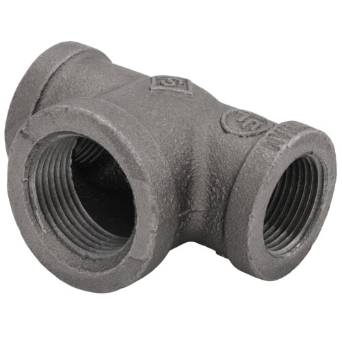 Main product image of 3/4" x 3/4" x 1" Black Reducing Tee