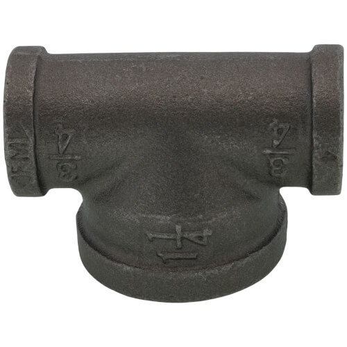 Main product image of 3/4" x 3/4" x 1-1/4" Black Reducing Tee