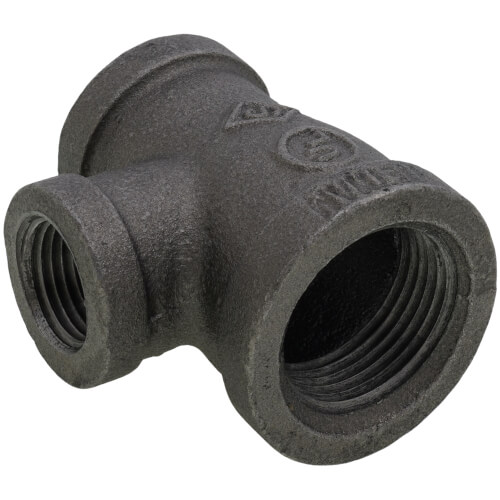 Main product image of 1" x 3/4" x 1/2" Black Reducing Tee