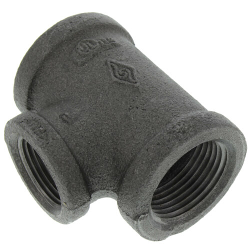 Main product image of 1" x 1" x 3/4" Black Reducing Tee