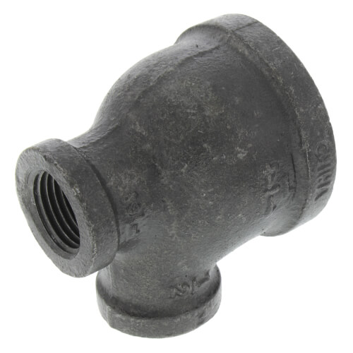1-1/4" x 1/2" x 1/2" Black Reducing Tee