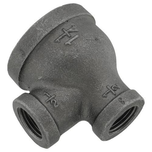 Main product image of 1-1/4" x 1/2" x 1/2" Black Reducing Tee
