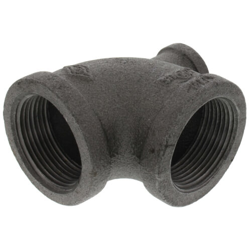 Main product image of 1-1/4" x 1/2" x 1-1/4" Black Reducing Tee