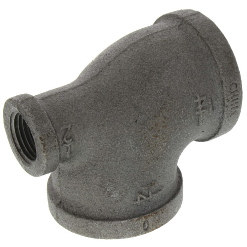 Main product image of 1-1/4" x 1/2" x 1-1/4" Black Reducing Tee