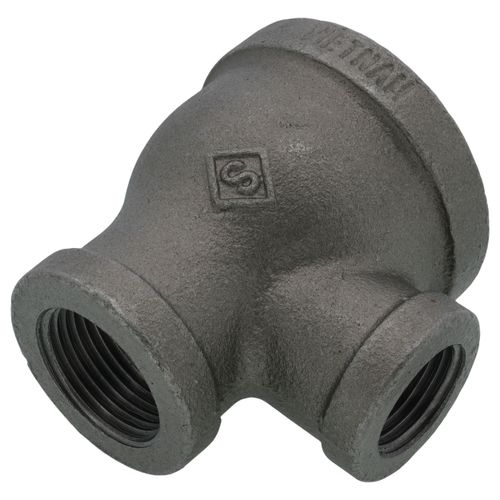Main product image of 1-1/4" x 3/4" x 1/2" Black Reducing Tee