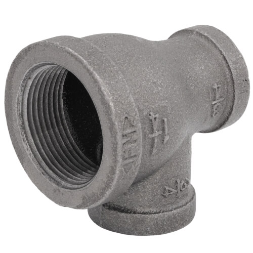Main product image of 1-1/4" x 3/4" x 3/4" Black Reducing Tee