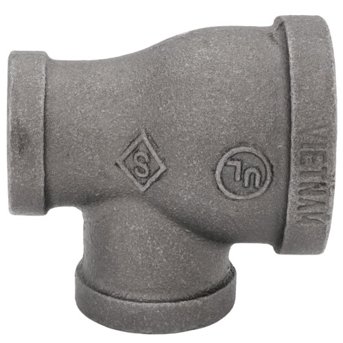 Main product image of 1-1/4" x 3/4" x 3/4" Black Reducing Tee
