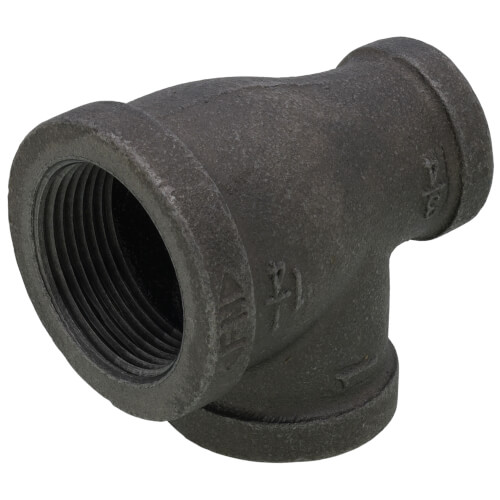 Main product image of 1-1/4" x 3/4" x 1" Black Reducing Tee