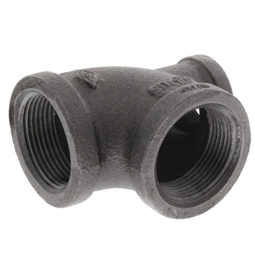 Main product image of 1-1/4" x 3/4" x 1-1/4" Black Reducing Tee