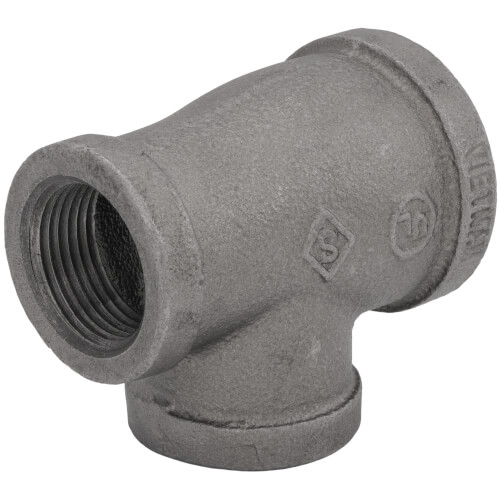Main product image of 1-1/4" x 1" x 1" Black Reducing Tee
