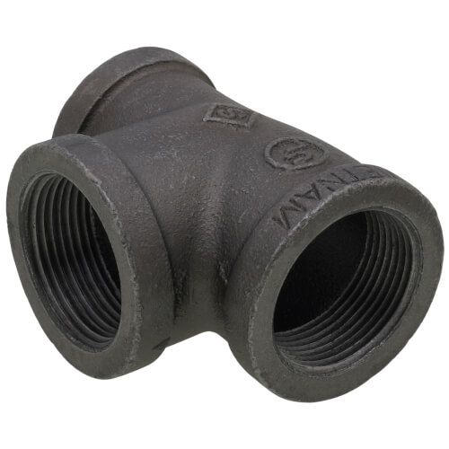 Main product image of 1-1/4" x 1" x 1-1/4" Black Reducing Tee