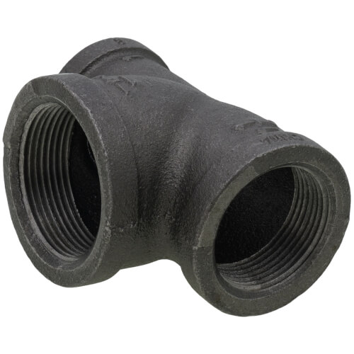 Main product image of 1-1/4" x 1" x 1-1/2" Black Reducing Tee