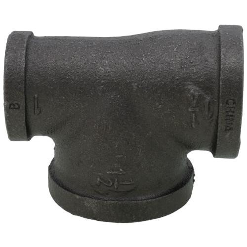 Main product image of 1-1/4" x 1" x 1-1/2" Black Reducing Tee