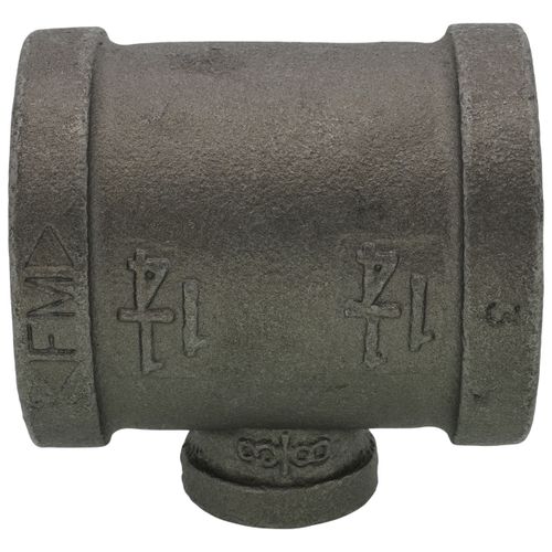 Main product image of 1-1/4" x 1-1/4" x 3/8" Black Reducing Tee