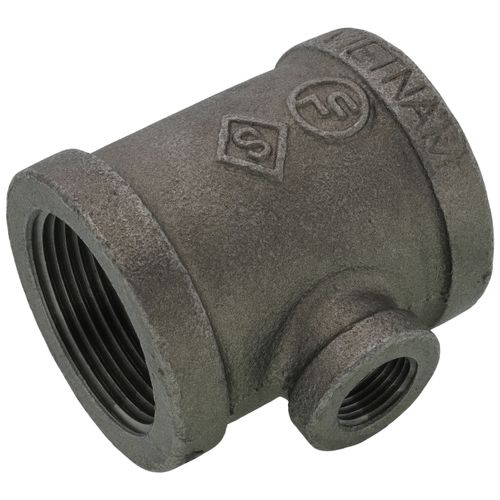 Main product image of 1-1/4" x 1-1/4" x 3/8" Black Reducing Tee