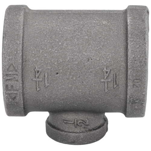 Main product image of 1-1/4" x 1-1/4" x 1/2" Black Reducing Tee