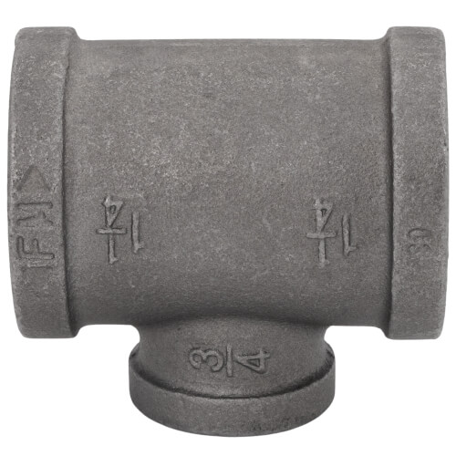 Main product image of 1-1/4" x 1-1/4" x 3/4" Black Reducing Tee