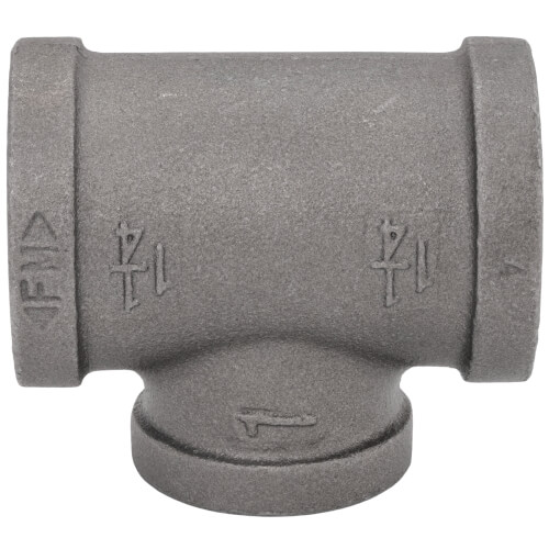 Main product image of 1-1/4" x 1-1/4" x 1" Black Reducing Tee