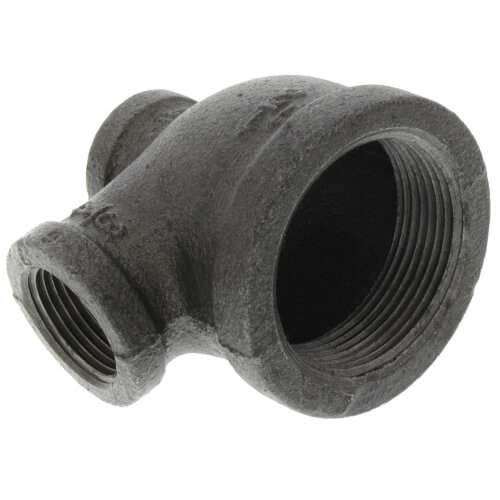 Main product image of 1-1/2" x 1/2" x 3/4" Black Reducing Tee