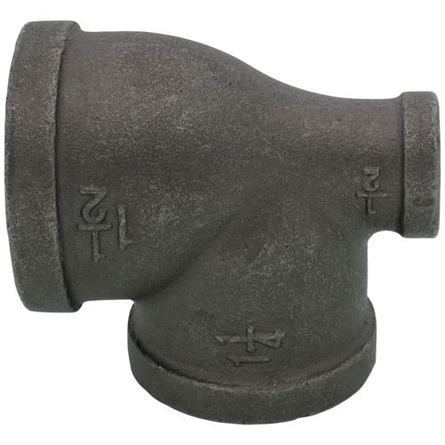 Main product image of 1-1/2" x 1/2" x 1-1/4" Black Reducing Tee