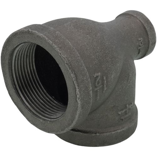 Main product image of 1-1/2" x 1/2" x 1-1/4" Black Reducing Tee