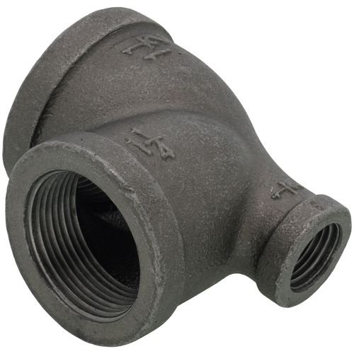 Main product image of 1-1/2" x 1/2" x 1-1/4" Black Reducing Tee