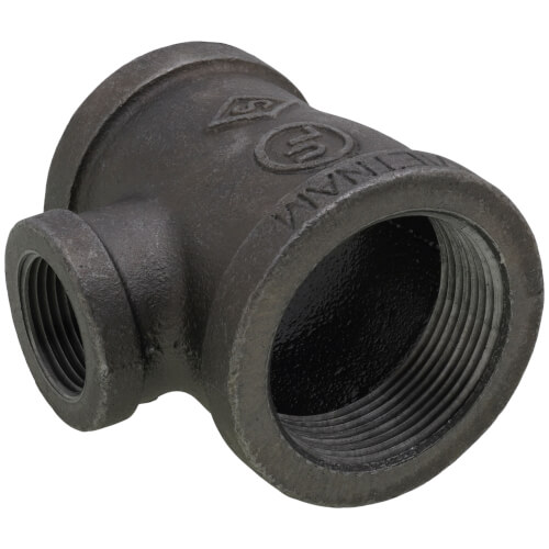 Main product image of 1-1/2" x 1-1/4" x 3/4" Black Reducing Tee