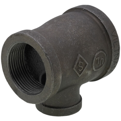Main product image of 1-1/2" x 1-1/4" x 3/4" Black Reducing Tee