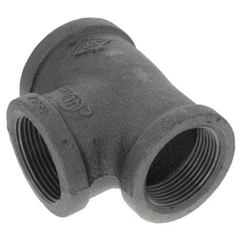 Main product image of 1-1/2" x 1-1/4" x 1-1/4" Black Reducing Tee