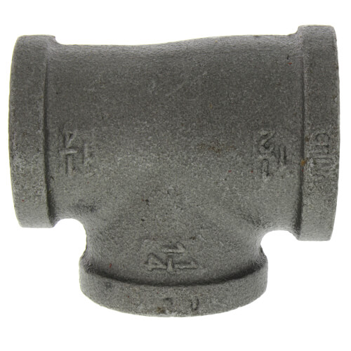 Main product image of 1-1/2" x 1-1/4" x 1-1/4" Black Reducing Tee