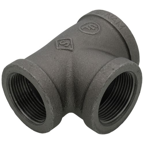 Main product image of 1-1/2" x 1-1/4" x 1-1/4" Black Reducing Tee