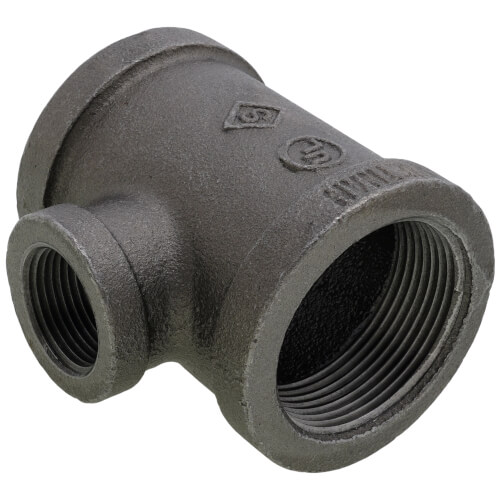 Main product image of 1-1/2" x 1-1/2" x 3/4" Black Reducing Tee
