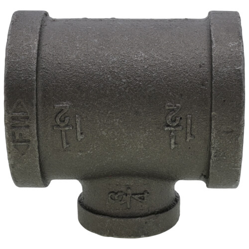 Main product image of 1-1/2" x 1-1/2" x 3/4" Black Reducing Tee