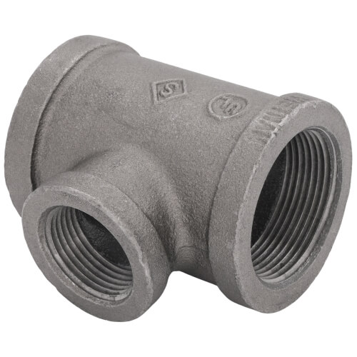 Main product image of 1-1/2" x 1-1/2" x 1" Black Reducing Tee