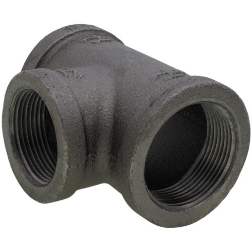 Main product image of 1-1/2" x 1-1/2" x 1-1/4" Black Reducing Tee
