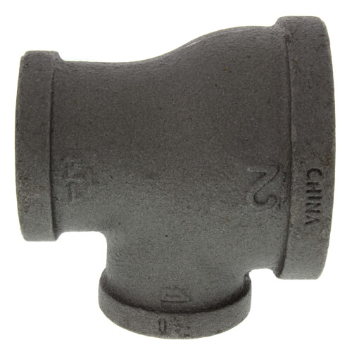 Main product image of 2" x 1-1/4" x 1" Black Reducing Tee