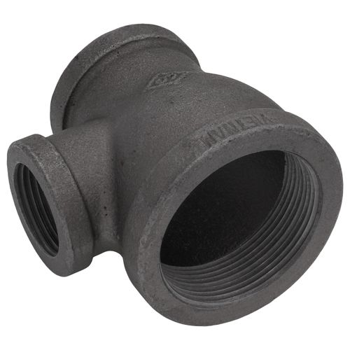 Main product image of 2" x 1-1/4" x 1" Black Reducing Tee