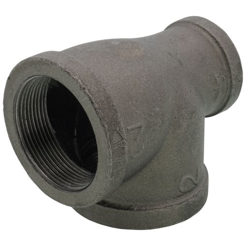 Main product image of 2" x 1-1/4" x 2" Black Reducing Tee