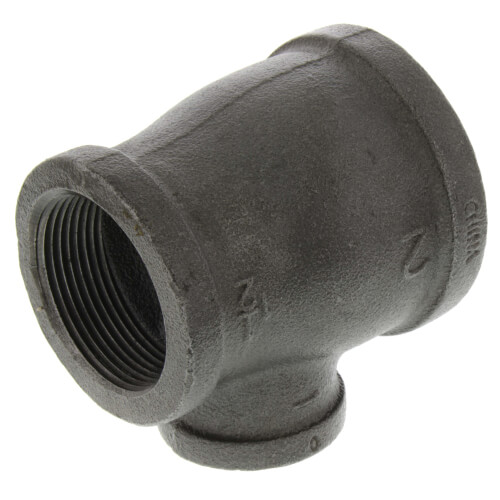 Main product image of 2" x 1-1/2" x 1" Black Reducing Tee