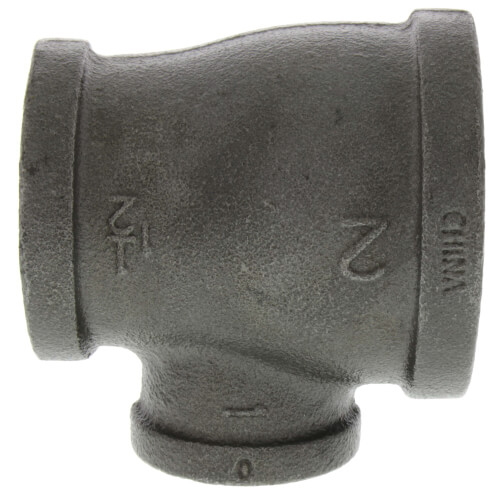 Main product image of 2" x 1-1/2" x 1" Black Reducing Tee