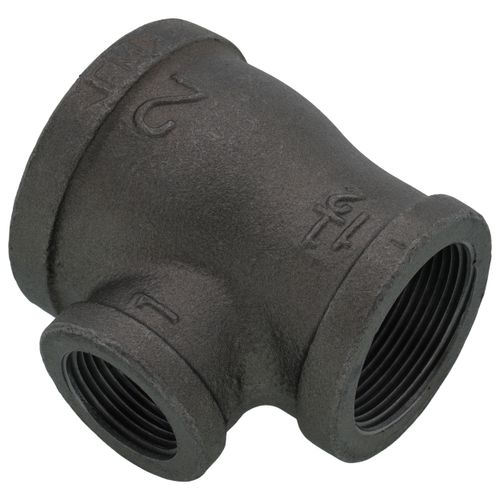 Main product image of 2" x 1-1/2" x 1" Black Reducing Tee
