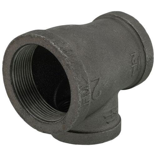 Main product image of 2" x 1-1/2" x 1-1/4" Black Reducing Tee
