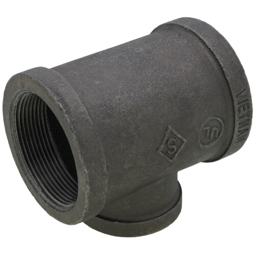 Main product image of 2" x 2" x 1-1/4" Black Reducing Tee