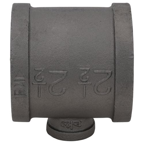 Main product image of 2-1/2" x 2-1/2" x 3/4" Black Reducing Tee