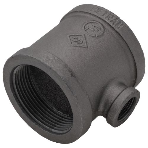 Main product image of 2-1/2" x 2-1/2" x 3/4" Black Reducing Tee